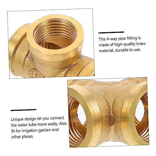 Conector de latón Ciieeo con adaptador de agua duradero para uso resistente en riego 5