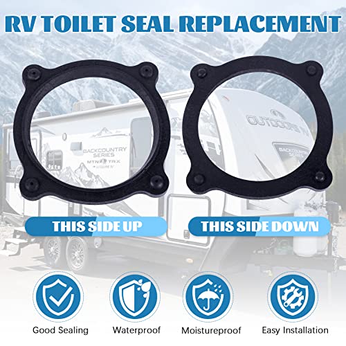 Image of 385310063 Floor Flange Seal and Mounting Kit Replacement, RV Toilet Seal Kit for Dometic /Sealand Toilet