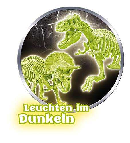 Galileo Discovery – Ausgrabungs-Set T-Rex & Triceratops, Spielzeug für Kinder ab 7 Jahren, Ausgraben von Dinosaurier… – Bild 4