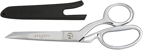 Miniatura 4 de Gingher 8-Inch Micro-Serrated Edge Knife Edge Dressmaker's Shears, Blunt Tip