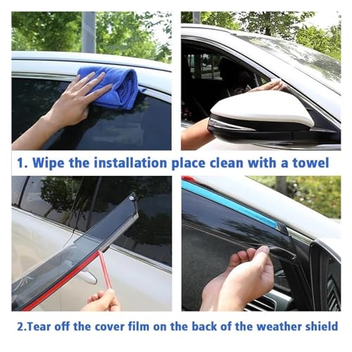 Déflecteurs pour CR-V 2004 pare-soleil contre la buée