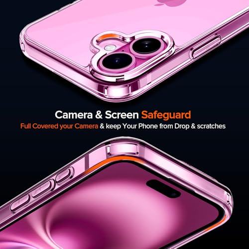 Image of ivoler 3-in-1 Case for iPhone 16 Plus 6.7 inch, Clear