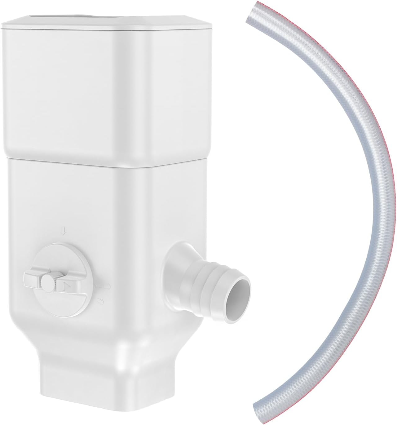 Downspout Diverter, Rainwater Diverter Fits for 3”x 4”Oversize Downspout, Rainwater Collection System with Adjustable Collection Volume, Diverts Water into Rain Barrel, 4ft. 1-1/4”Hose