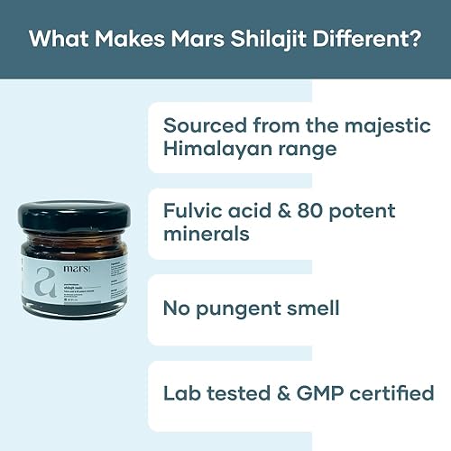 Miniatura 4 de Mars Pure Himalayan Shilajit (resina) - 0.53 oz  Resina Shilajit orgánica pura procedente del Himalaya  Fuerza, resistencia, inmunidad  Good Health