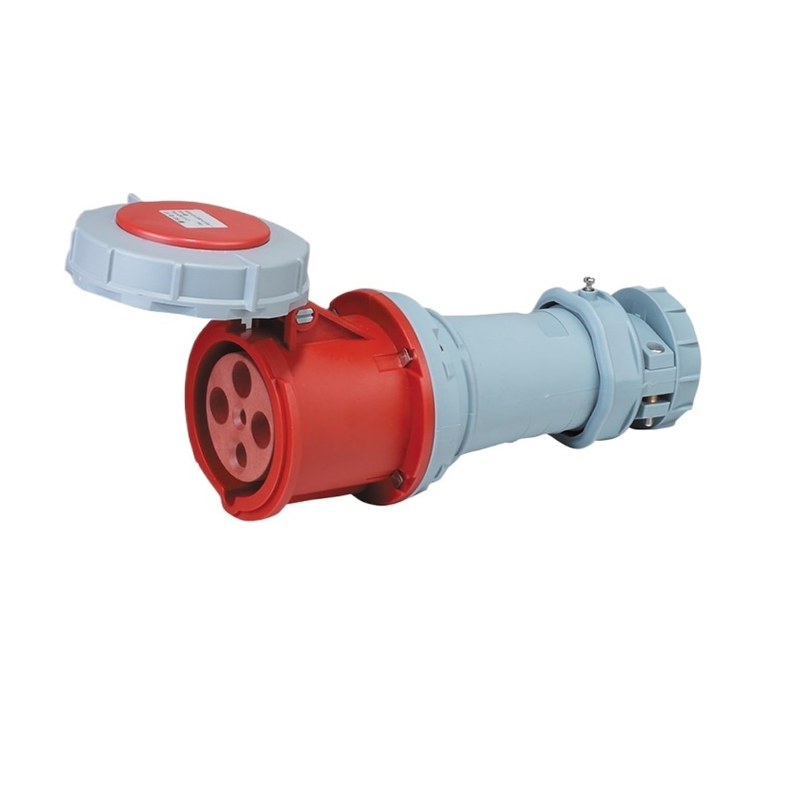 Conector industrial estanco IP67 robusto de 4 polos y 3 núcleos
