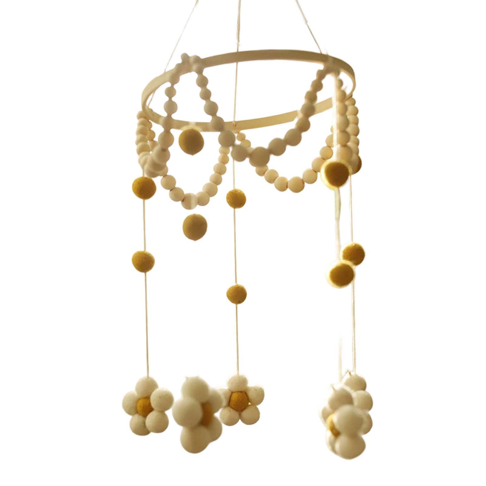 Hanging Baby Mobile Soft Handmade Nursery Decoration for Infants 19 X 68cm Cute Daisy Pattern Safe and Stylish