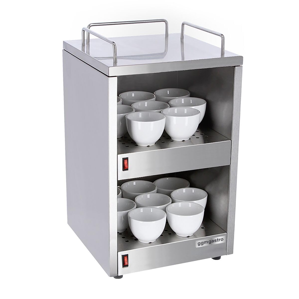 GGM Gastro | TWJ335 | Tassenwärmer - 140 Watt - mit 2 Ablagen