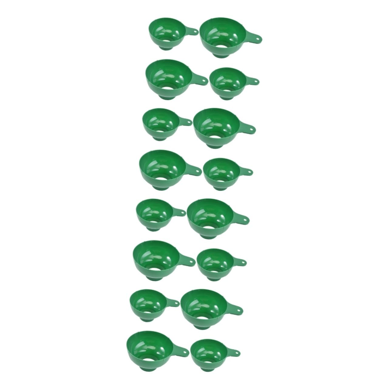 IMIKEYA 16piezas Embudo De Cocina Reutilizable De Plástico Grande Para Llenar Tarros y Frascos Para Mermeladas Salsas y