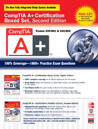 CompTIA A+ Certification Boxed Set, Second Edition (Exams 220-801 & 220-802) (Certification Press)