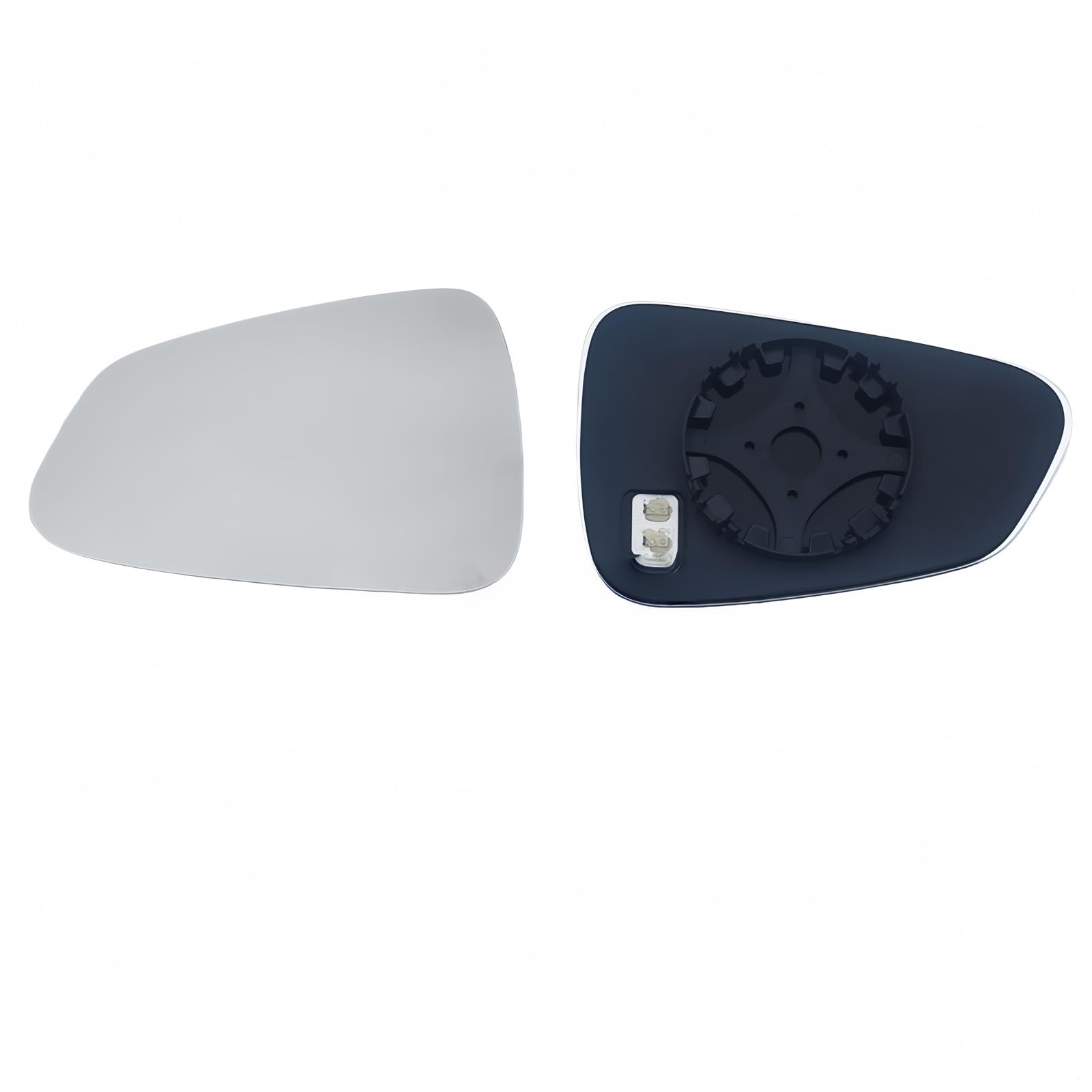 Lente vetro per specchietto retrovisore laterale reale 1000R per Tesla per modello S 2024 visione grandangolare antiriflesso(White mirror)