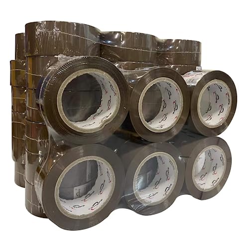 MORE FREE Cinta Embalar 48MMx200 Cinta embalaje Cinta adhesiva Para Embalar Paquetes o Cajas y Paquetes Color Marrón 36 Rollos