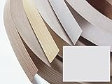 Cubrecantos con borde de melamina y adhesivo termofusible para muebles y estanterías, 5 m, altura 22 mm, color gris claro