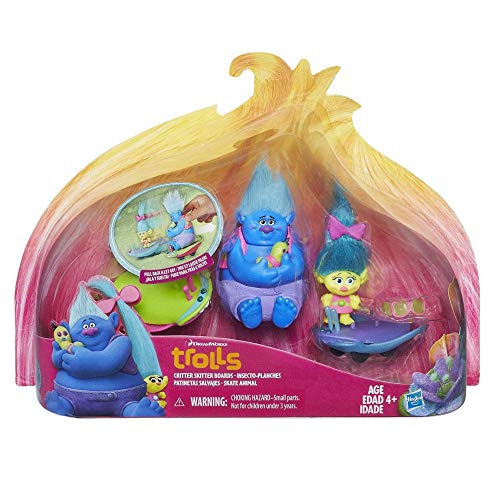 DreamWorks Trolls - Personajes del Juego - Trolls en Monopatín con la retirada