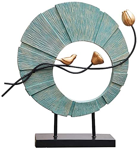 HANDIYA Sculpture Artisanale Crafts Sculpture Résine Décorations de résine Meubles Salon Porche Décoration Bureau Desktop LA TÉLÉ Cabinet (Color : A)