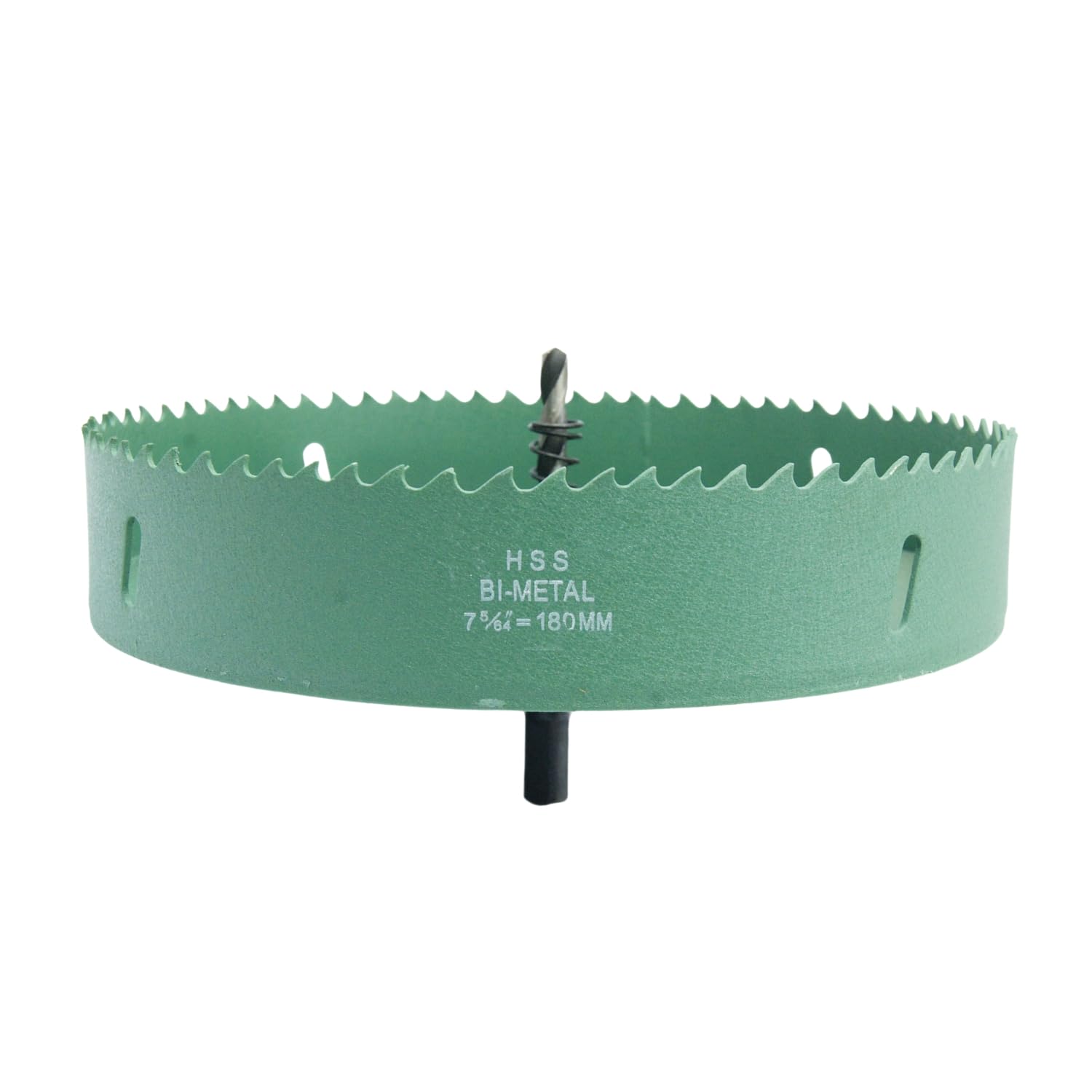 180mm hole saw LAIWEI hole cutter with 7.08" HSS ring hole drill for cutting holes in wood, plasterboard, aluminium profiles, PVC and other materials(7-1/9")