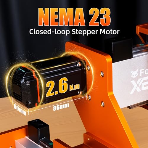 Image of FoxAlien XE-Ultra Core Desktop CNC Router Machine, 17x17in Active Area with NEMA 23 Closed-Loop Stepper Motor, Large Benchtop Engraving & Milling Machine for Wood, Aluminum, Carbon Fiber DIY Projects
