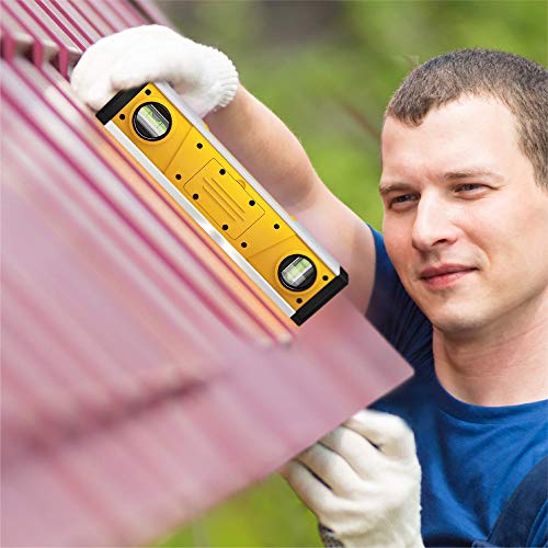 Digital Magnetic Level Tool - 10 Inch Torpedo Level and Protractor - Master Precision - IP54 Dustproof and Waterproof - Includes: 2 AAA Batteries and Carrying Case