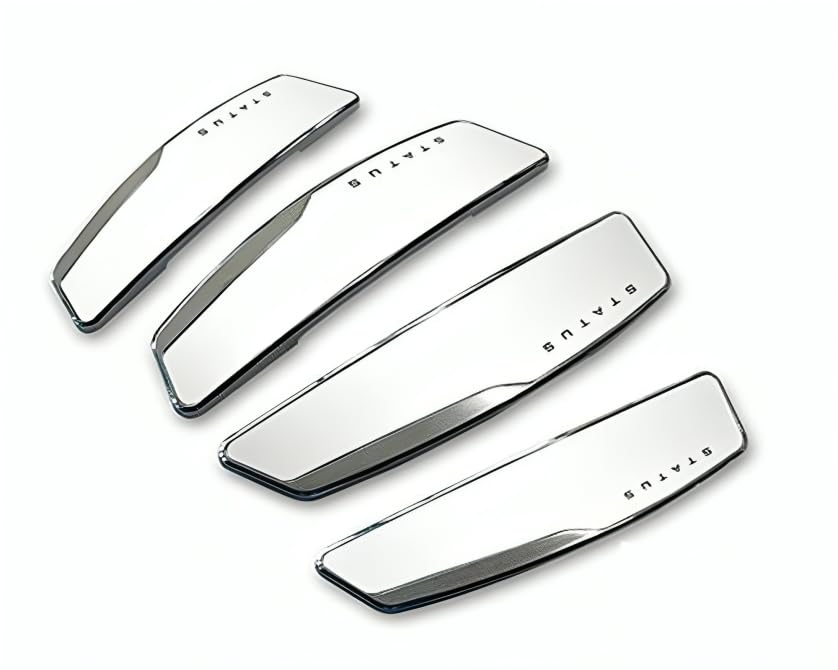 Universal Car Door Guard Edge Scratch Protector, Exterior Accessories, 4 Pieces (Silver)