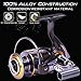 Sougayilang Fishing Reel Spinning -12+1BB Ultralight Smooth Powerful Spinning Reels for Freshwater Saltwater Bass Fishing（13bbdk-4000 ）