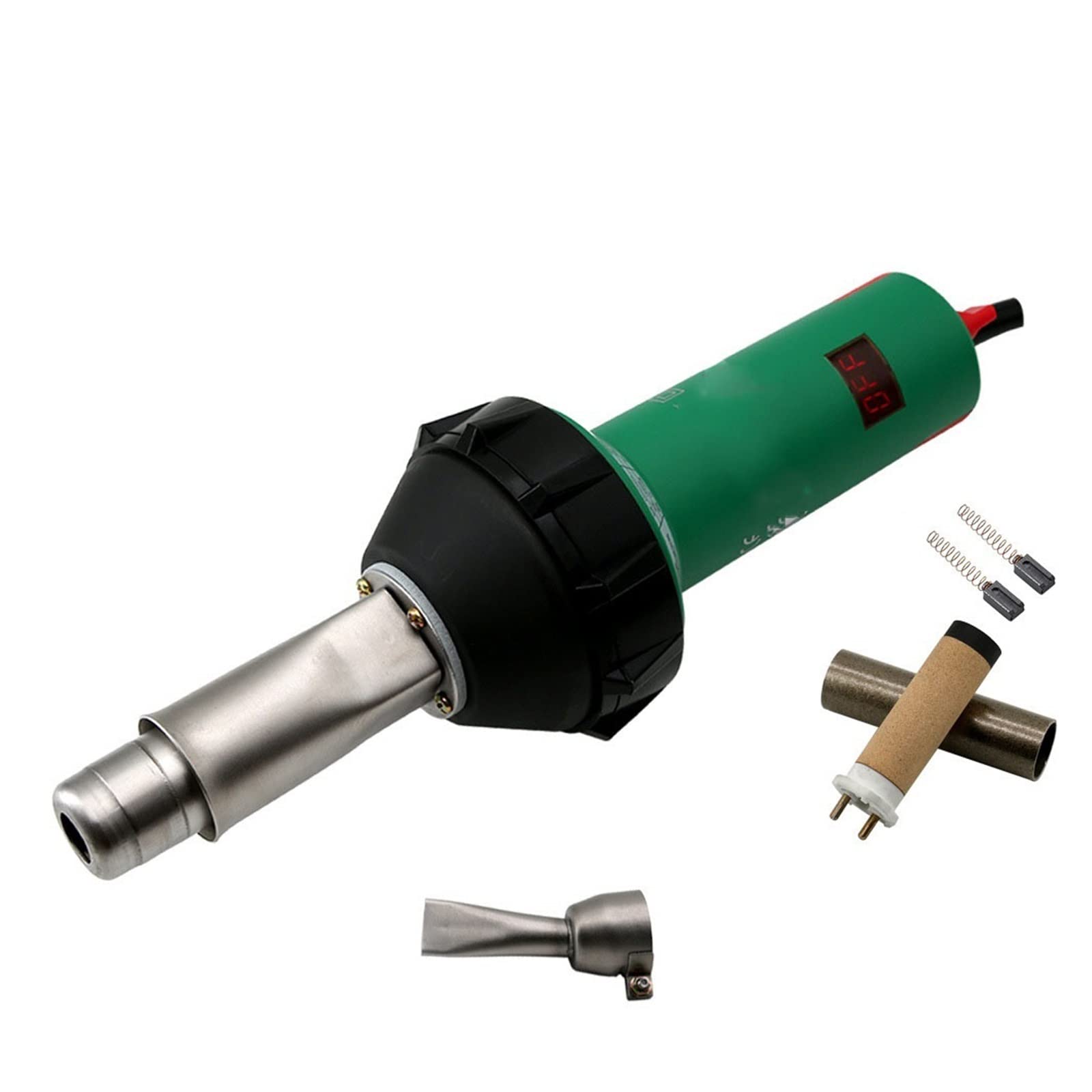 Pistolet termiczny 1600 W Hot Air Gun Palnik spawalniczy Opalarka Spawacz tworzyw sztucznych Zestawy spawaczy dachowych, automatyczne chłodzenie (Color : Kits 3, Size : 1)