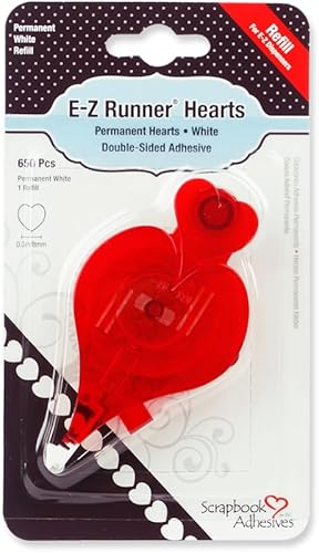 Scrapbook Adhesives by 3L E-Z Runner Stars-Recambio, blanco