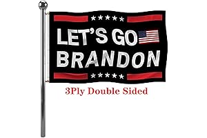 Jayus Let's Go Brandon Flag 3x5 Double Sided, Heavy Duty 3Ply Black...