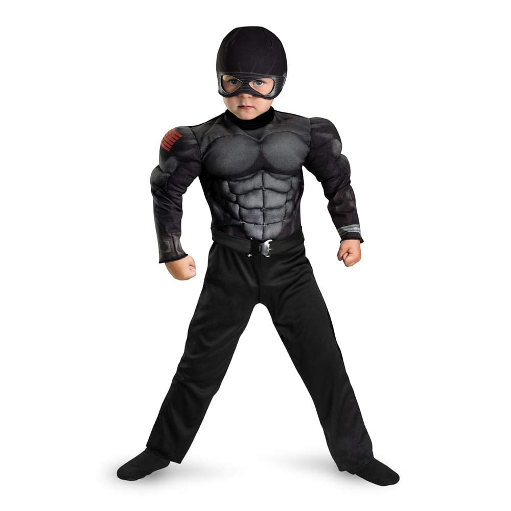 Costumes G.i. Joe Retaliation Snake Eyes Toddler Muscle Costume