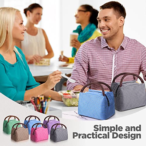 Nuogo 12 Pieces Insulated Lunch Bag Reusable Lunch Box Thermal Lunch Bag Soft Liner Lunch Bags Leakproof Tote Bag For Women Men Office Work School Picnic Beach Fishing #TOP3