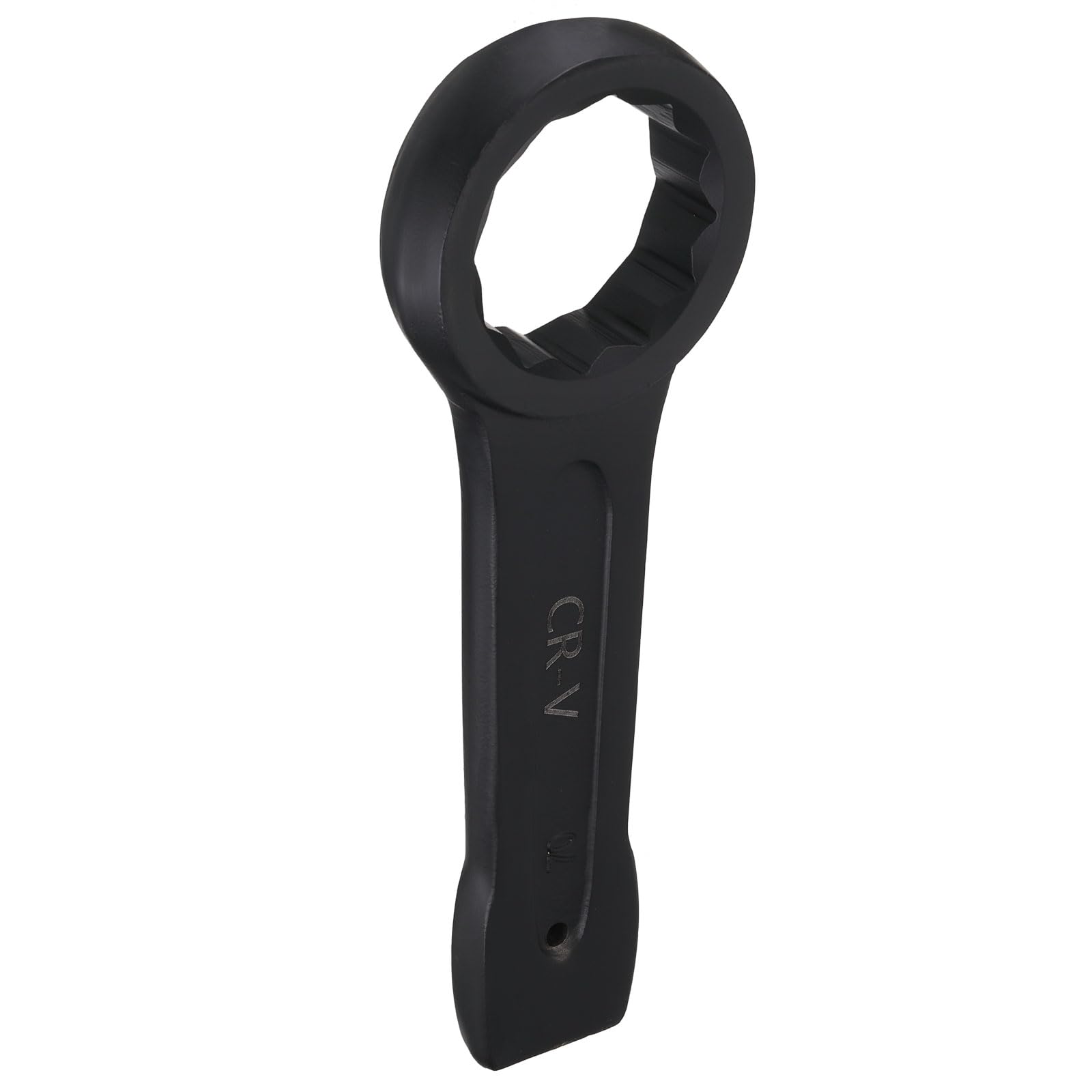 sourcing map Slogging Box End Striking Ring Wrench 70mm Metric CR-V Steel 12-Point Flat Strike Wrench Baking Paint Single Head Spanner Hand Tool for Mechanical Automotive Repair — image 1