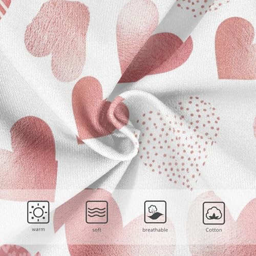 Joisal Girls Underwear Toddler 2t Cotton Girl Panties Cute Florals Briefs Underpants Lovely Hearts Rose Pink3