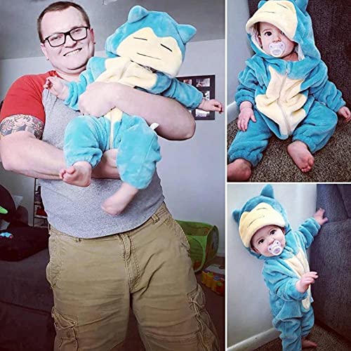 Unisex Baby Peuters Romper Jumpsuit Hooded Cartoon Pyjama Nachtpakken - Image 7