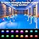 mizikuu Unterwasser Licht mit Fernbedienung, 4 Stück Multi Farbwechsel Poolbeleuchtung LED Teelichter Wasserdicht Pool Beleuchtung Poollicht Dekolichter für Schwimmbad, Brunnen, Teich, Aquarium