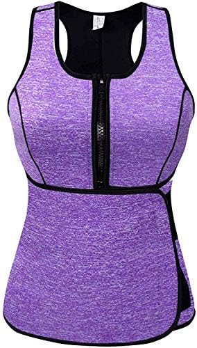 Neoprene Sweat Vest for Women, Slimming Body Shaper with Adjustable Waist Trimmer Belt, Weight Loss