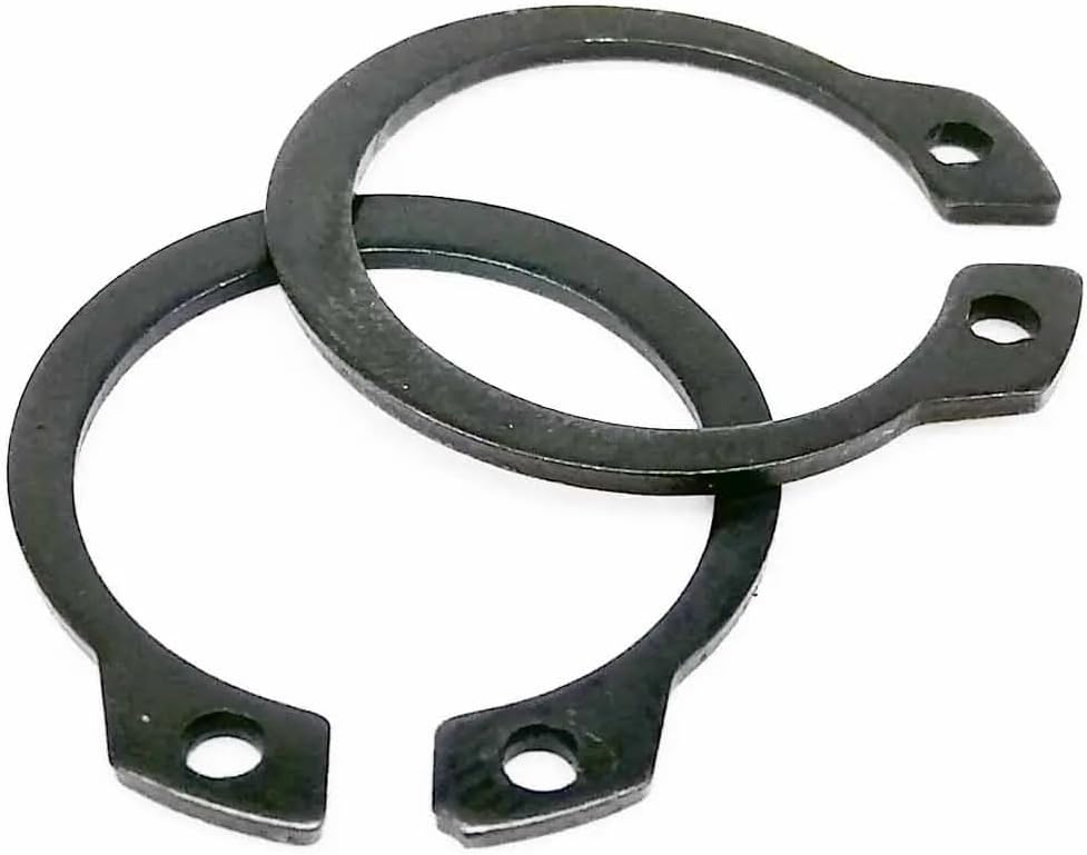 Retaining Rings 750pcs Assortment Kit Set M6 To M15 Shaft Bearing Retaining Clip Snap Ring C Type External Circlip For Locking Bearing/Gear Onto Shaft In Application(304 stainless steel)