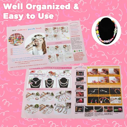Image of SANNIDHI Bracelet Making Set DIY Beads Kit for Kids, Cute Jewellery Making Kit for Girls, 24-Grid Assorted Beads Letter Jewelry DIY Friendship Bracelet Gift Birthday Toys for Girls 7-14 Years