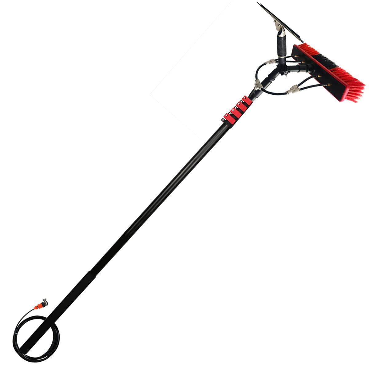 GTHTUHFD 12-36Ft Window Cleaning Pole Water Fed Pole Kit Telescopic Brush Extendable Window Squeegee Washer Roof Cleaner Glass Outdoor Solar Panel,6M/20FT