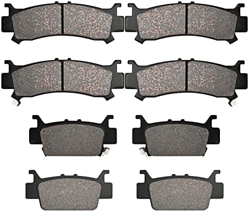 Front and Rear Brake Pads Compatible with Honda Pioneer 1000 1000...