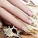 AORAEM Long Stiletto Sharp False Nails Natural Claw Full Cover Artificial Fake Nails Tips Art Tip 500PCS For Nail Salon 10 Sizes (Natural)