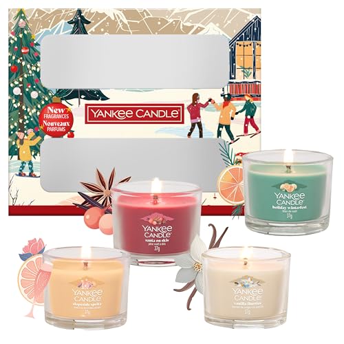Yankee Candle Weihnachtsduftkerzen Geschenkset | 4 Gefüllte...