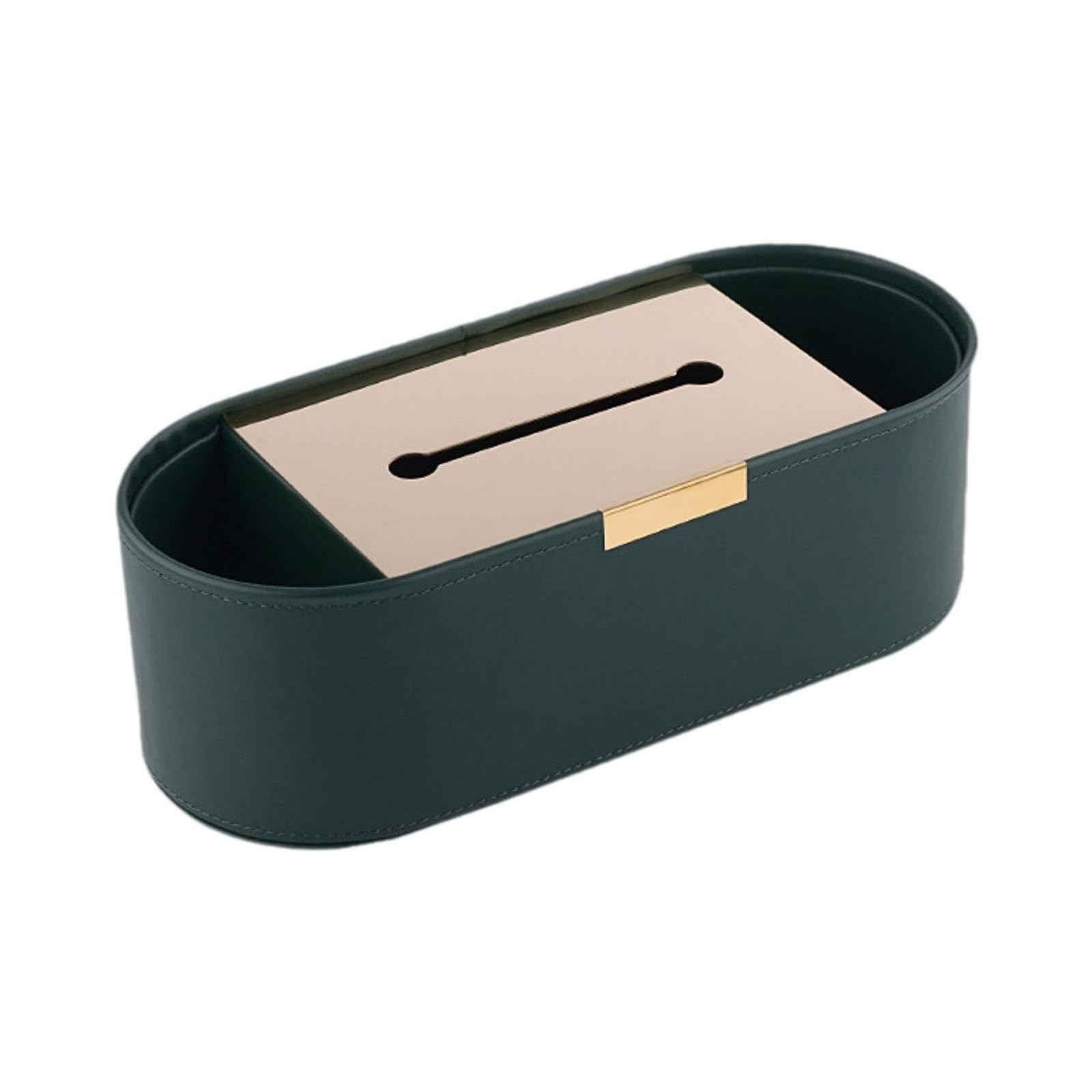 Caja dispensadora de pañuelos Servilleteros modernos decorativos for el hogar con soportes de papel tisú Imprescindibles para el apartamento(Green)