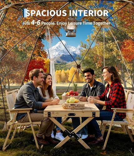 Carpa burbuja transparente 10x10 ft para camping 1 persona miniatura 6