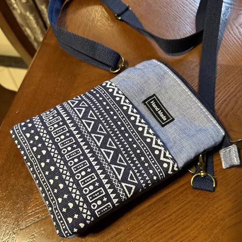 [Kaaipee] スマホポーチ レディース 軽量ミニショルダーバッグ スマホポシェット 長さ調節可能携帯ポーチ 斜め掛け ブラック/グレー