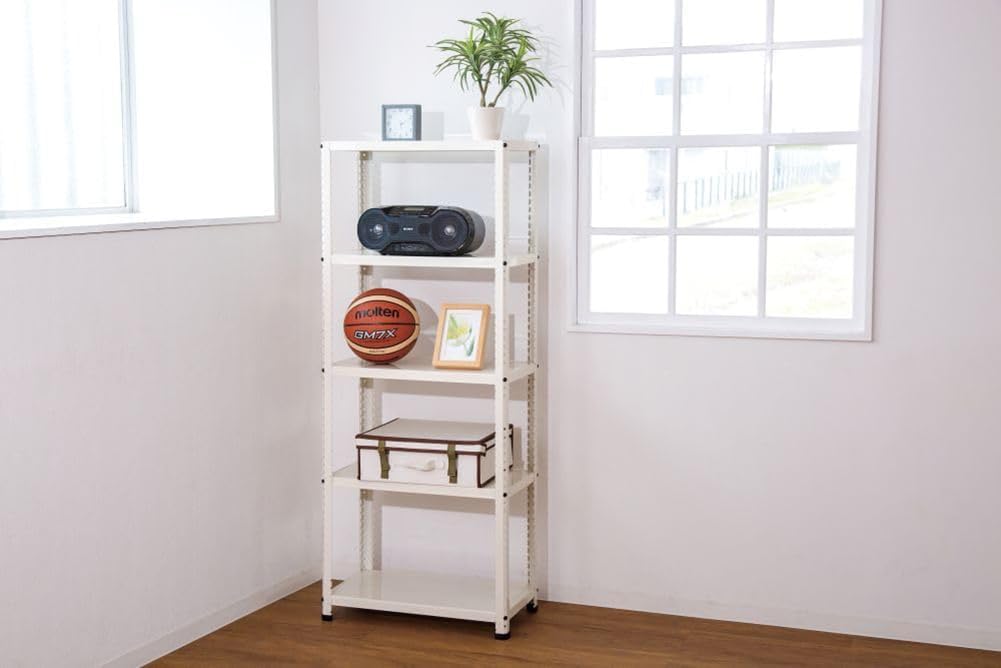 Amazon.co.jp: ダイソー NEXTangle ニュークリーンラック 5段 白 耐