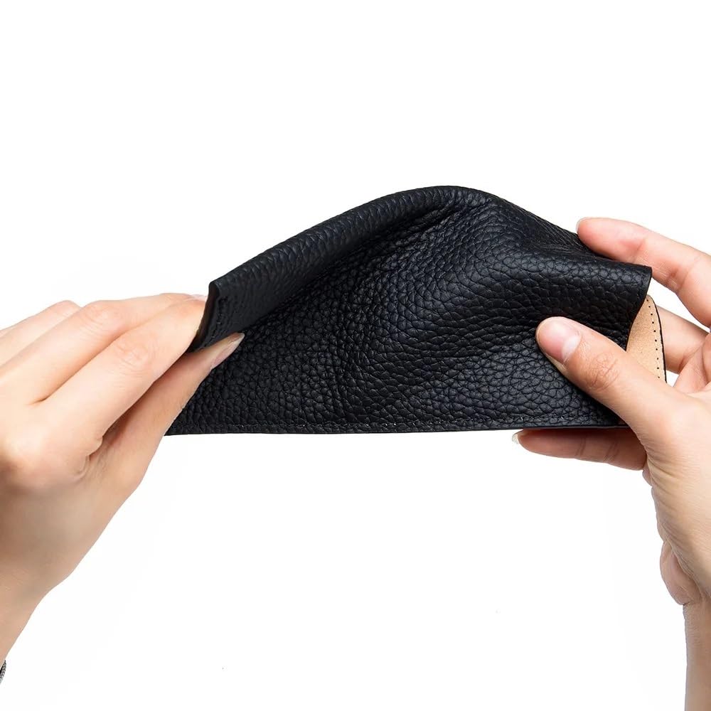 2/4/6 szt. skórzana torba na okulary etui dla mężczyzn kobiet okulary przeciwsłoneczne uchwyt do przechowywania etui ultracienkie pudełko na okulary ochraniacz na okulary (brązowy, 6 szt.),