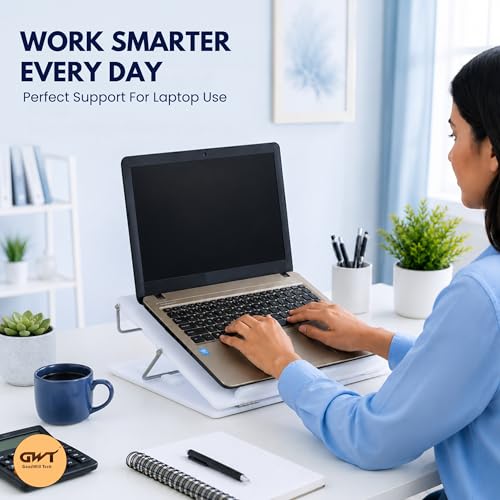 Image of Goodwill Tech Milky White Acrylic Desk Board 12x16 Inch - 8mm Thick Writable Tabletop Surface for Office, Study, Sketching & Daily Use