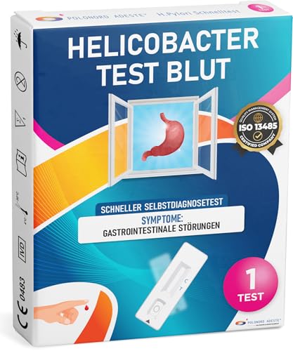 ADESTE HELICOBACTER TEST BLUT Helicobacter schnelltest blut zur Erkennung von Mageninfektionen