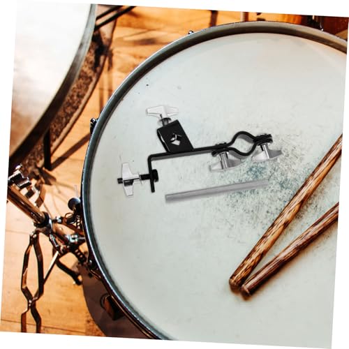 Soporte extensible para cowbell y platillo Toddmomy – Abrazadera estable para batería, compatible con cowbell y cymbal miniatura 6