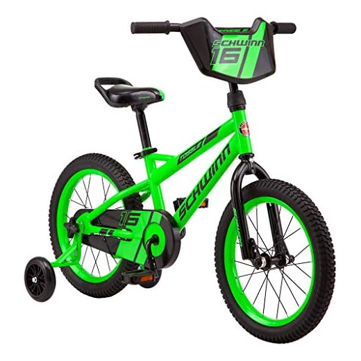 Schwinn Toggle Quick Build Kids Bike, 16-Inch Wheels, Smart Start Steel Frame, Easy Tool-Free Assembly, Green