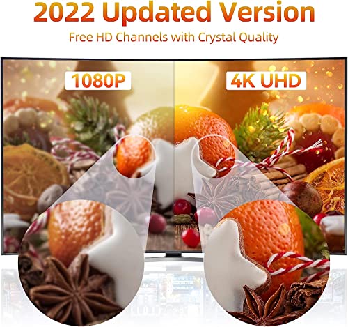 560 Miles High Gain Tv Antenna，Amplified Digital Hd Antenna For Tv Indoor Outdoor, Tv Antenna For Smart Tv & Older Tvs With Signal Booster, Support 8K 4K 1080P Fire Tv Stick - 36Ft Coax Cable #TOP2