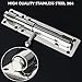 Alise 6 inch Barrel Bolt Latch,Slide Bolt Latch,Heavy Duty Solid SUS304 Stainless Steel Slide Lock for Wooden Fence,Barn Door,Interior or Outdoor Door Chrome MS8000